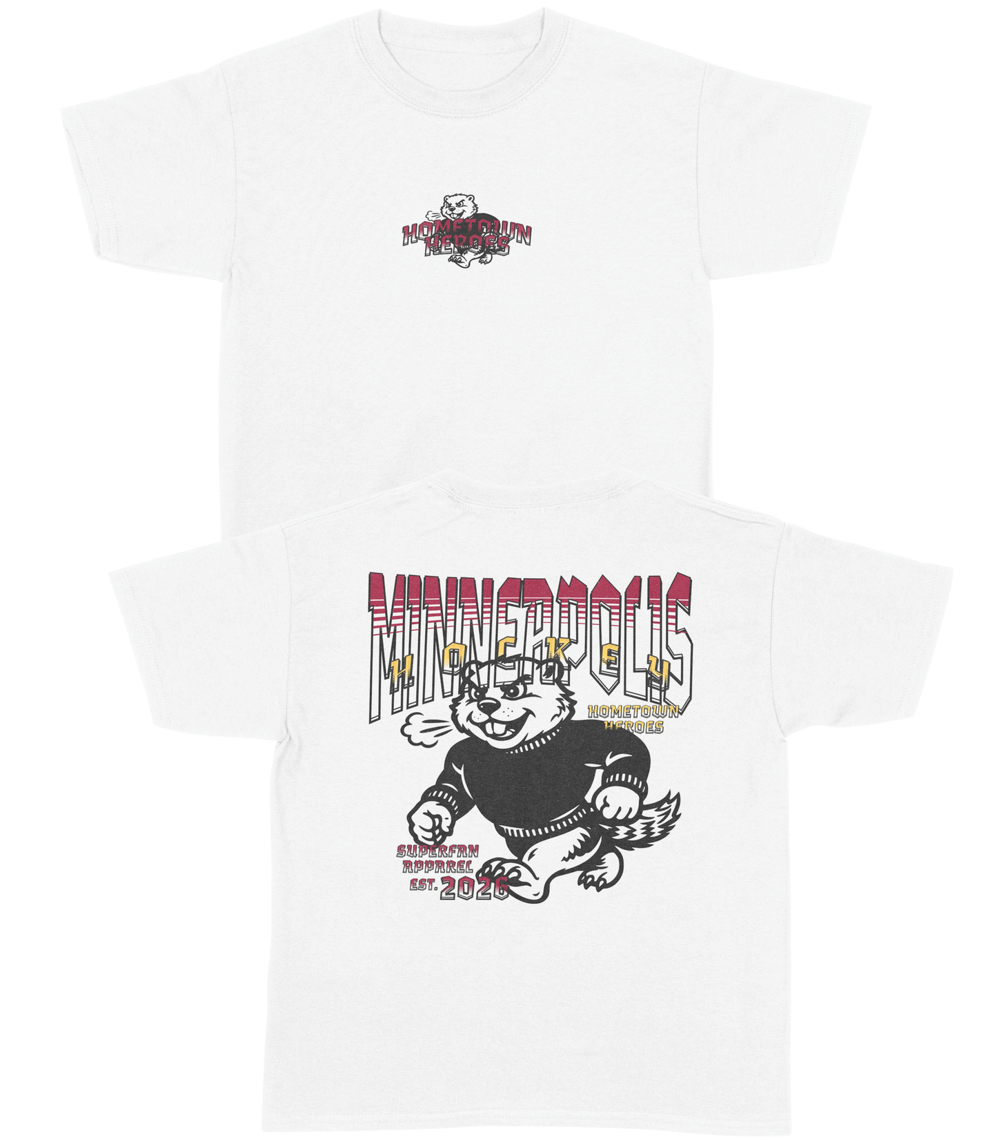 Minneapolis Hockey YOUTH T-Shirt- Hometown Heroes