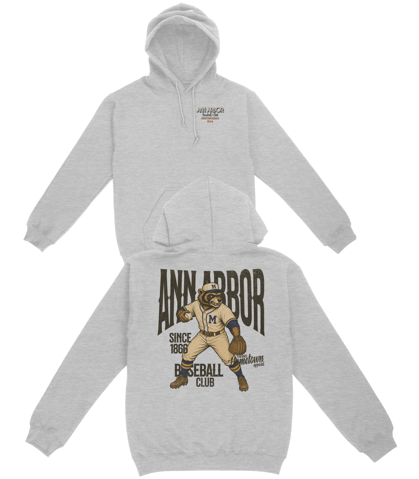 Ann Arbor Baseball Club Basic Hoodie