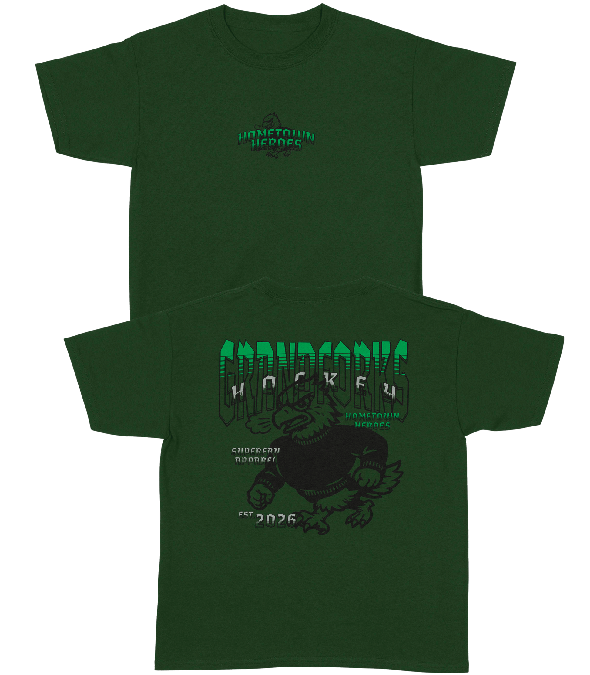 Grand Forks Hockey YOUTH T-Shirt- Hometown Heroes