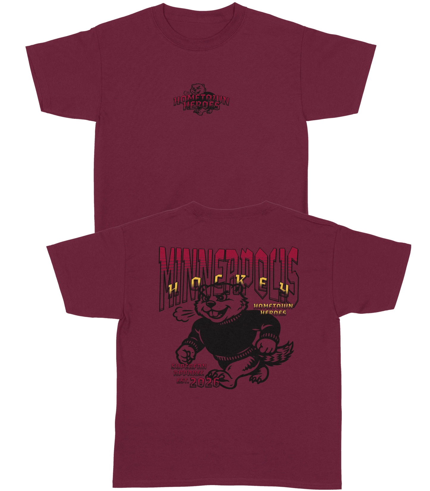 Minneapolis Hockey YOUTH T-Shirt- Hometown Heroes