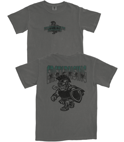 Gray t-shirt with 'Deshtown Hockey' logo on a white background