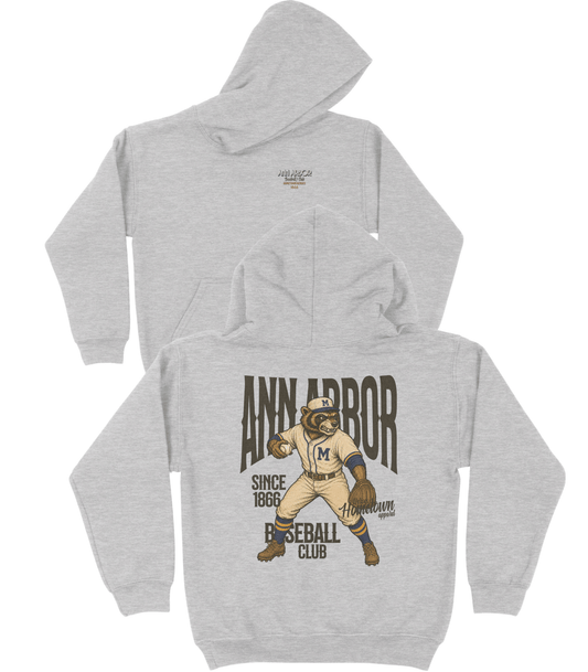 Ann Arbor Baseball YOUTH Hoodie- Hometown Heroes