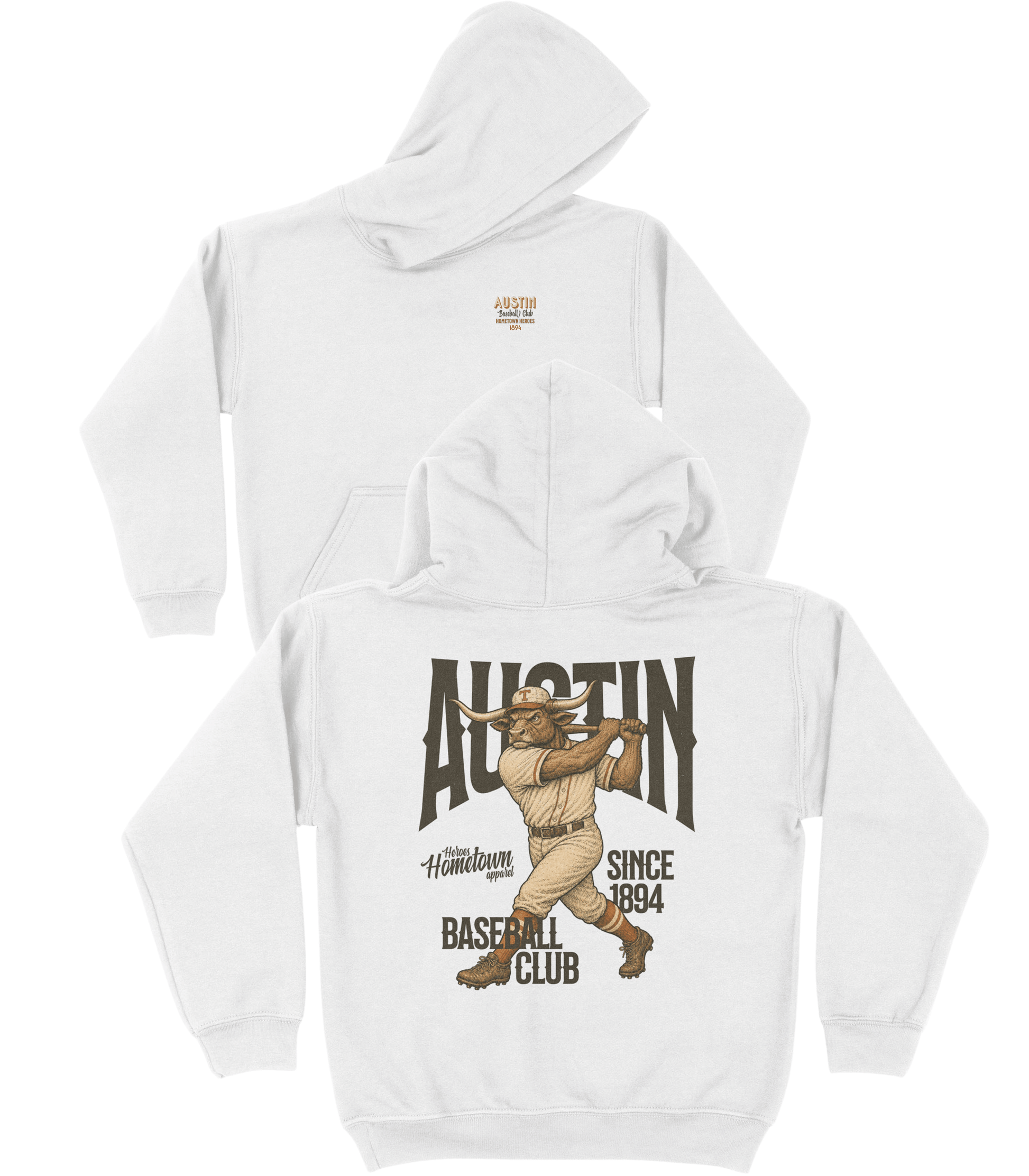 Austin Baseball YOUTH Hoodie- Hometown Heroes