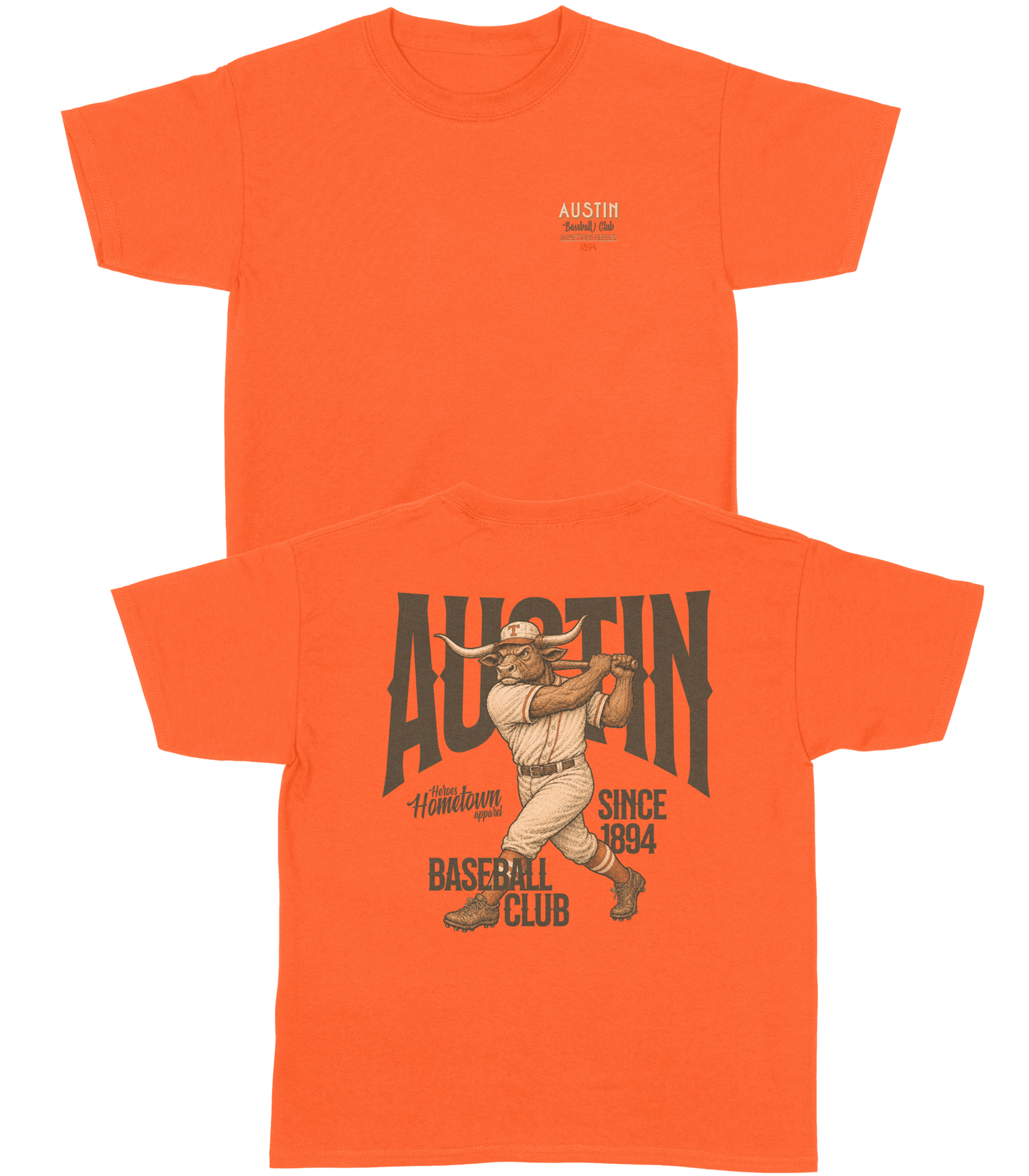 Austin Baseball YOUTH T-Shirt- Hometown Heroes