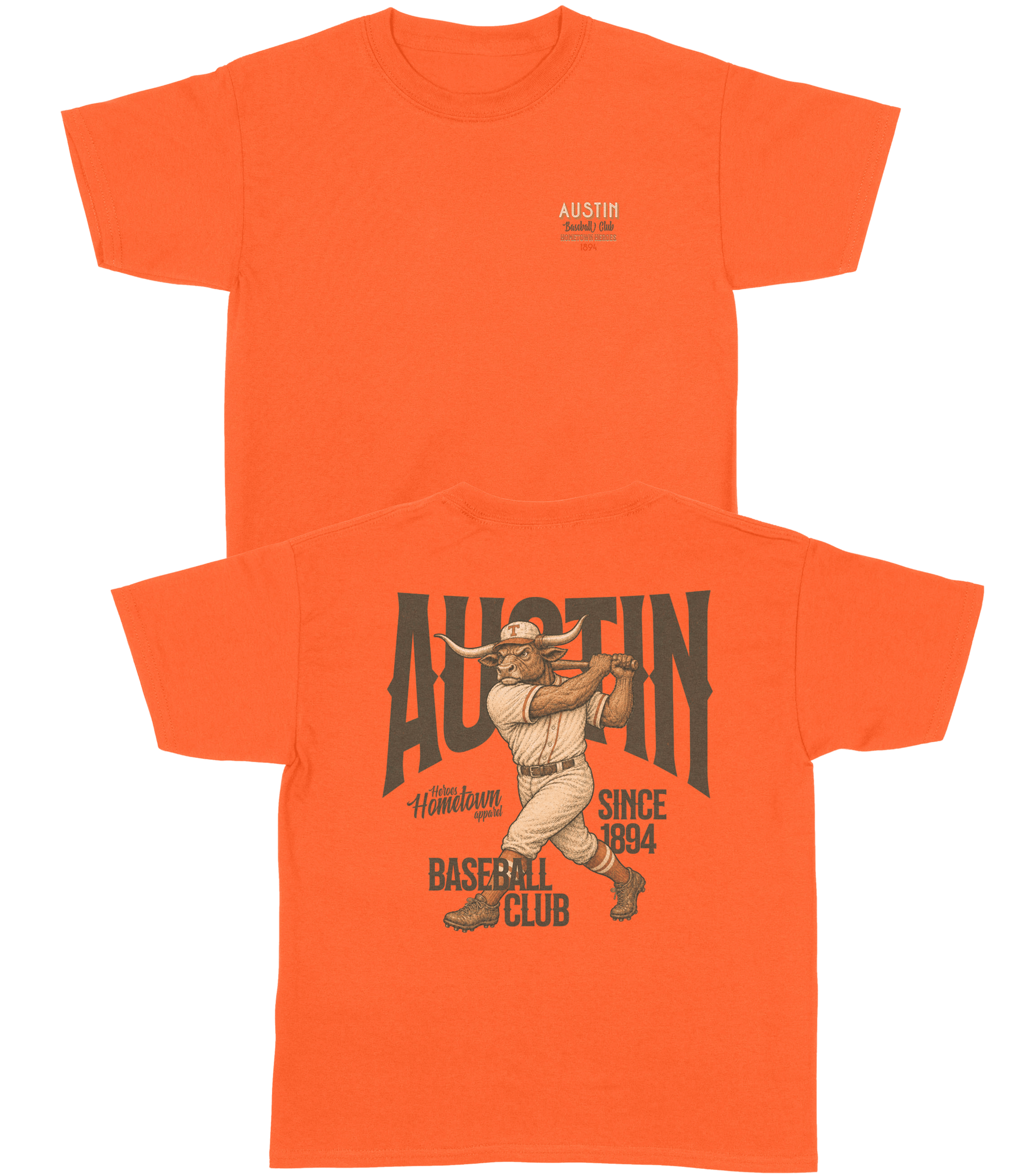 Austin Baseball YOUTH T-Shirt- Hometown Heroes