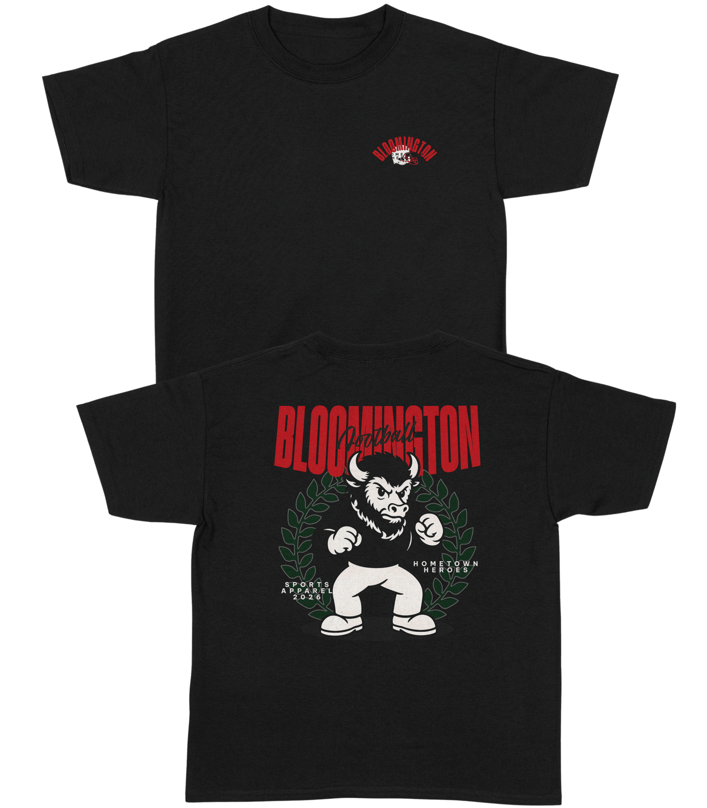 Bloomington Football YOUTH T-Shirt- Hometown Heroes