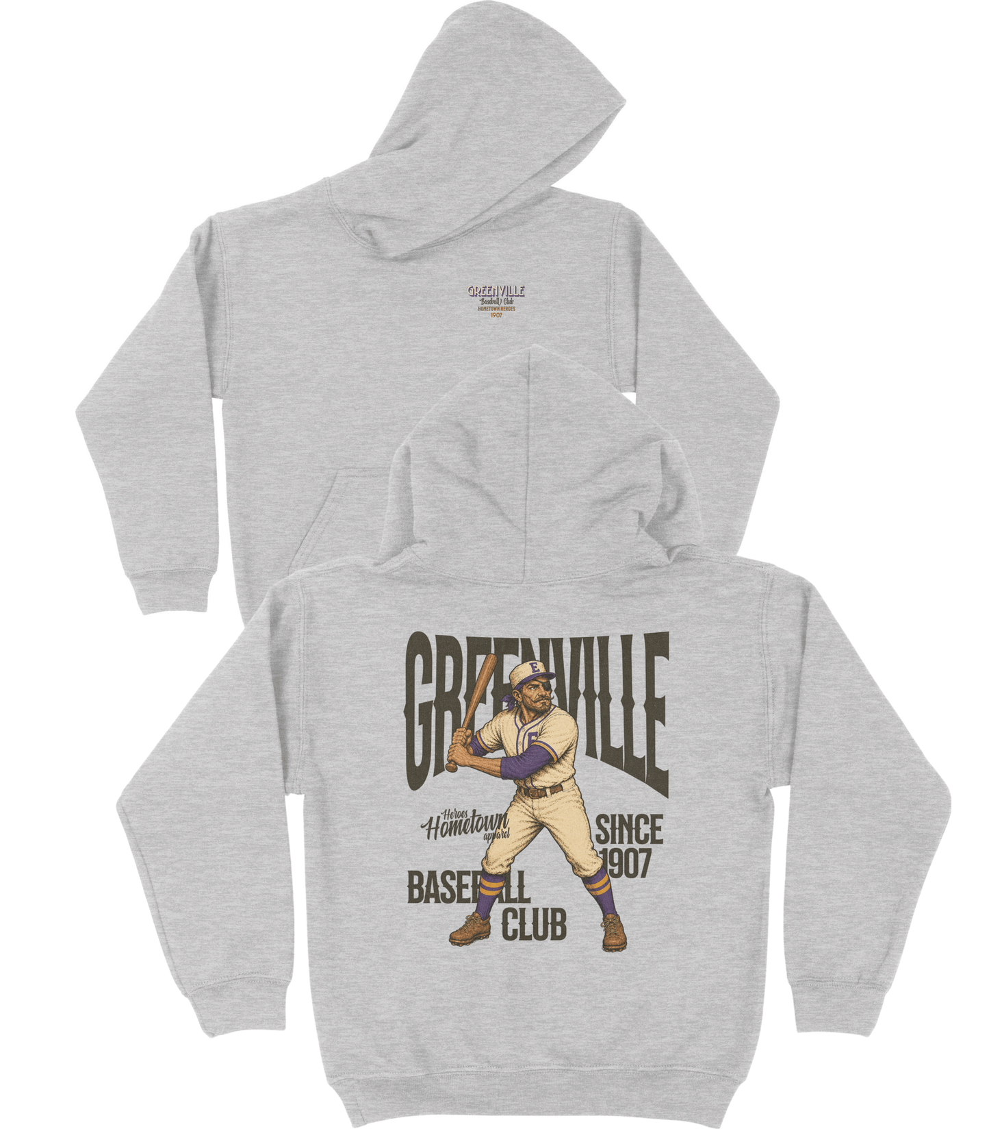 Greenville Baseball YOUTH Hoodie- Hometown Heroes