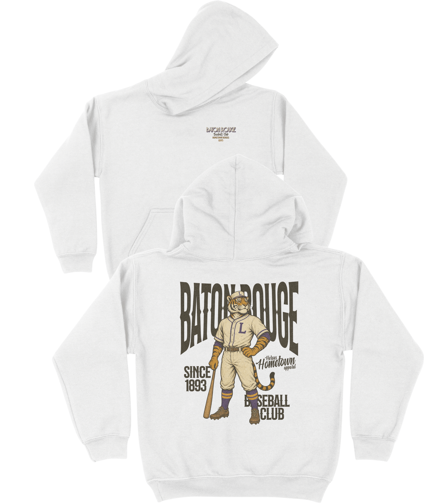Baton Rouge Baseball YOUTH Hoodie- Hometown Heroes
