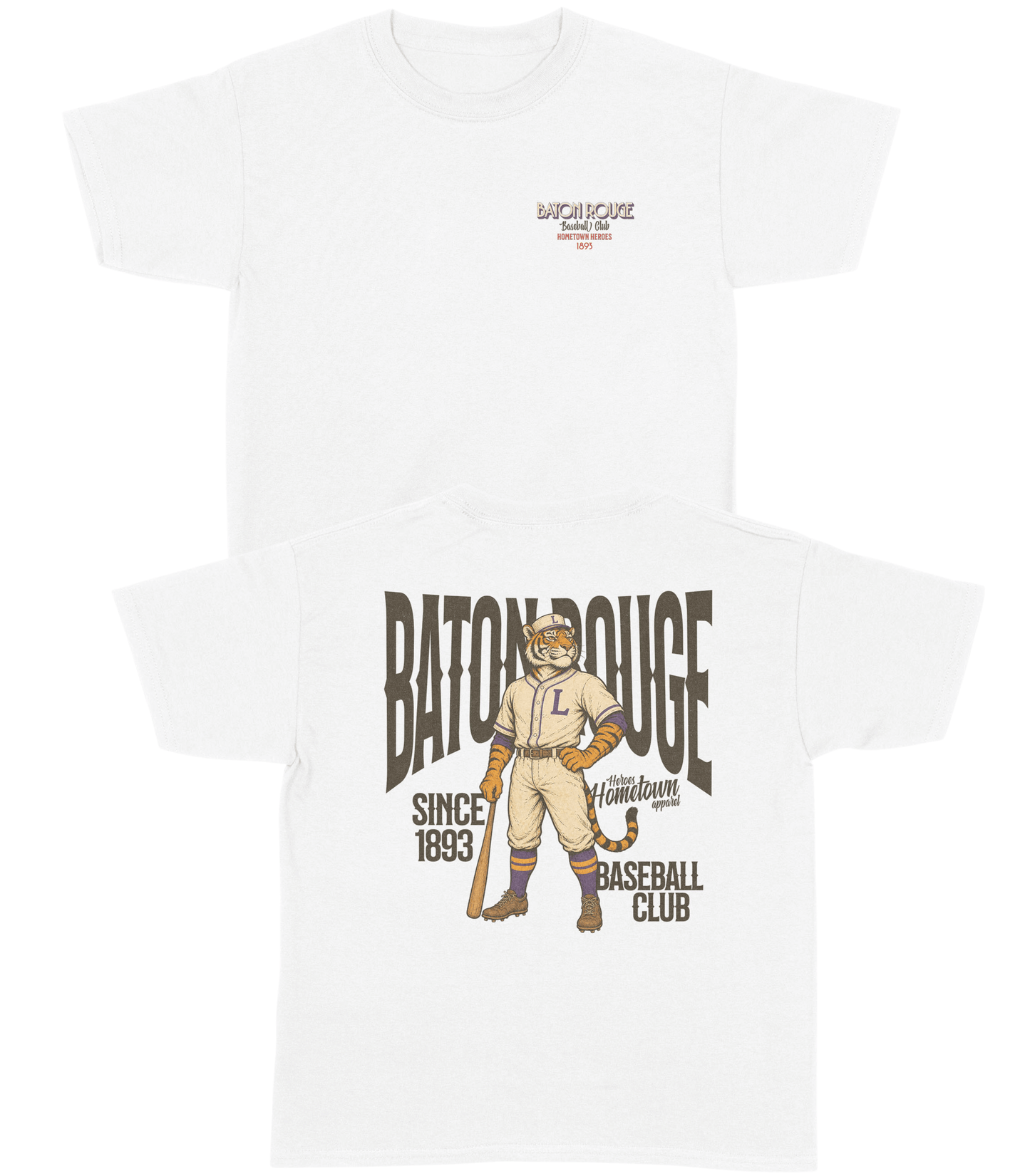 Baton Rouge Baseball YOUTH T-Shirt- Hometown Heroes