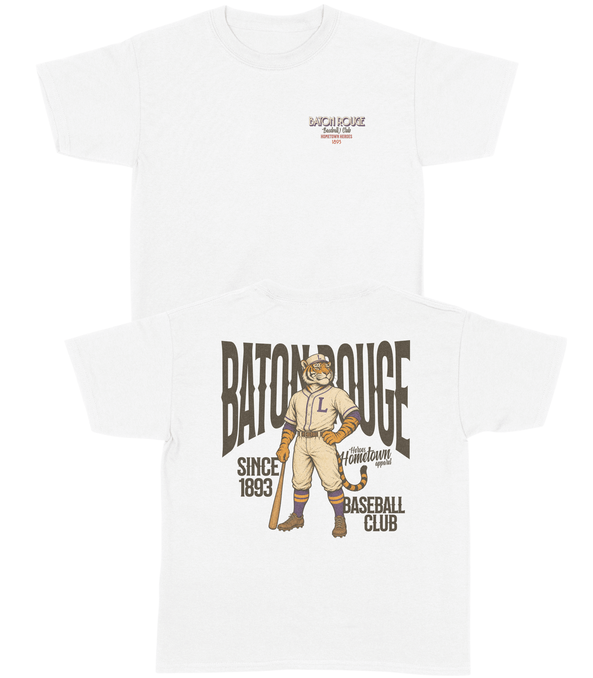 Baton Rouge Baseball YOUTH T-Shirt- Hometown Heroes
