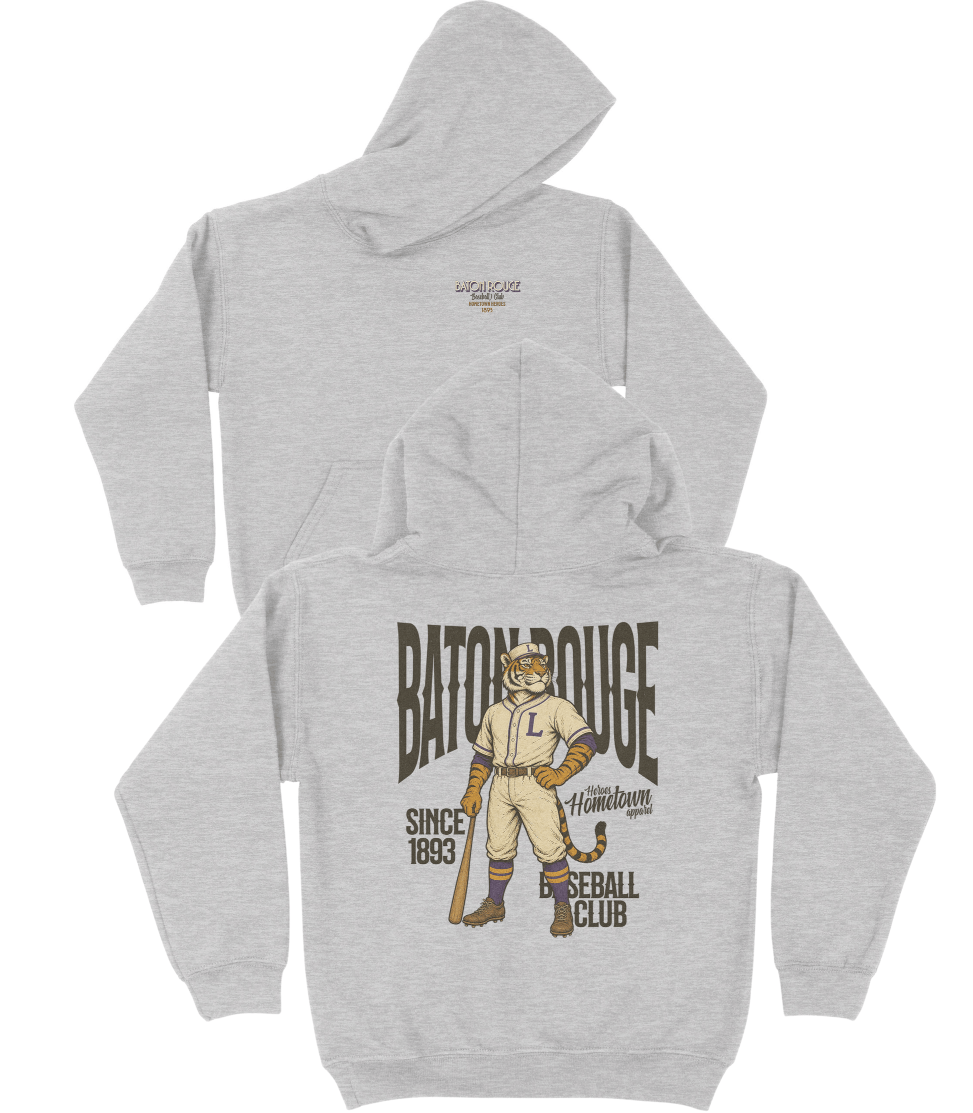 Baton Rouge Baseball YOUTH Hoodie- Hometown Heroes