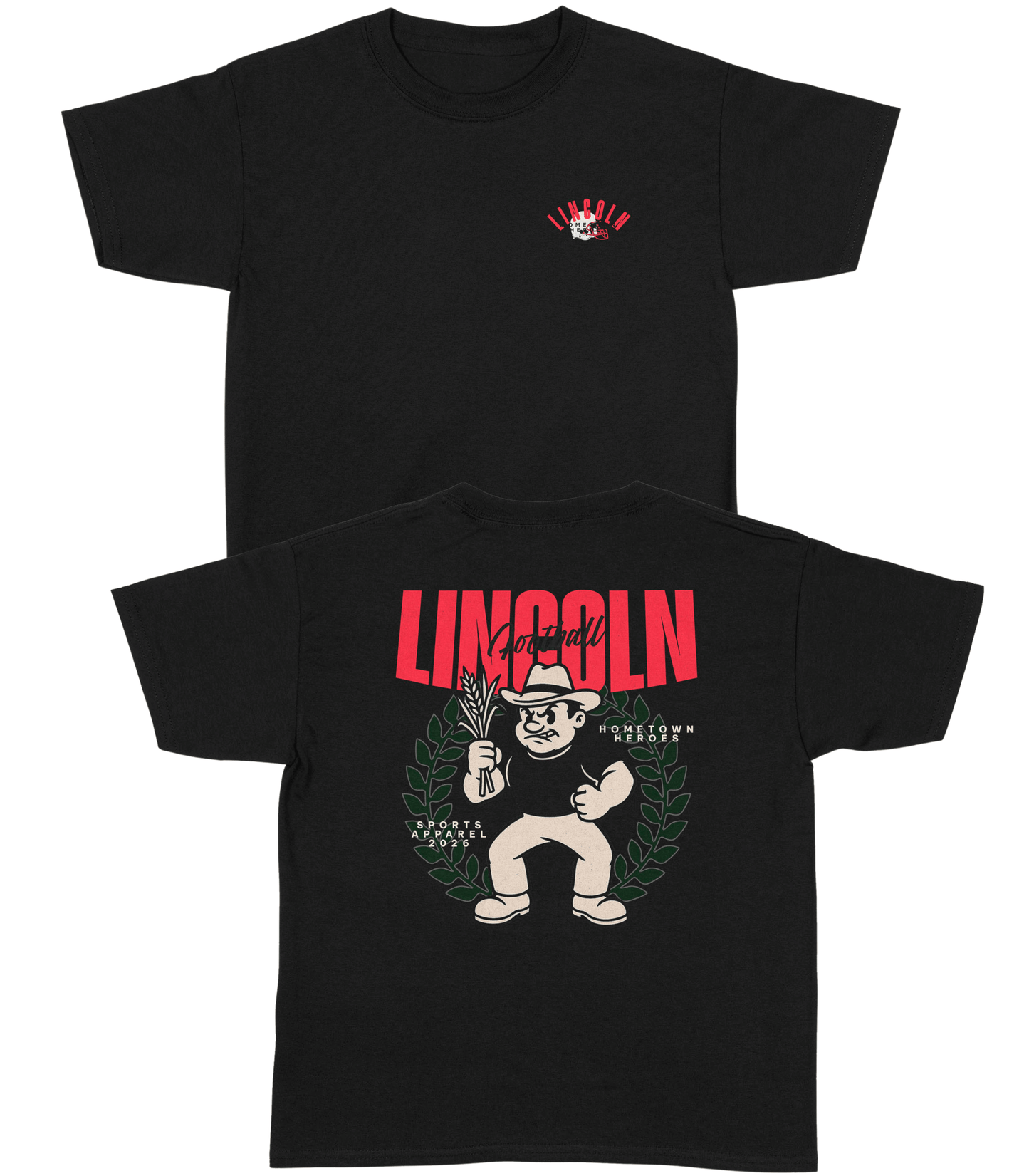 Lincoln Football YOUTH T-Shirt- Hometown Heroes
